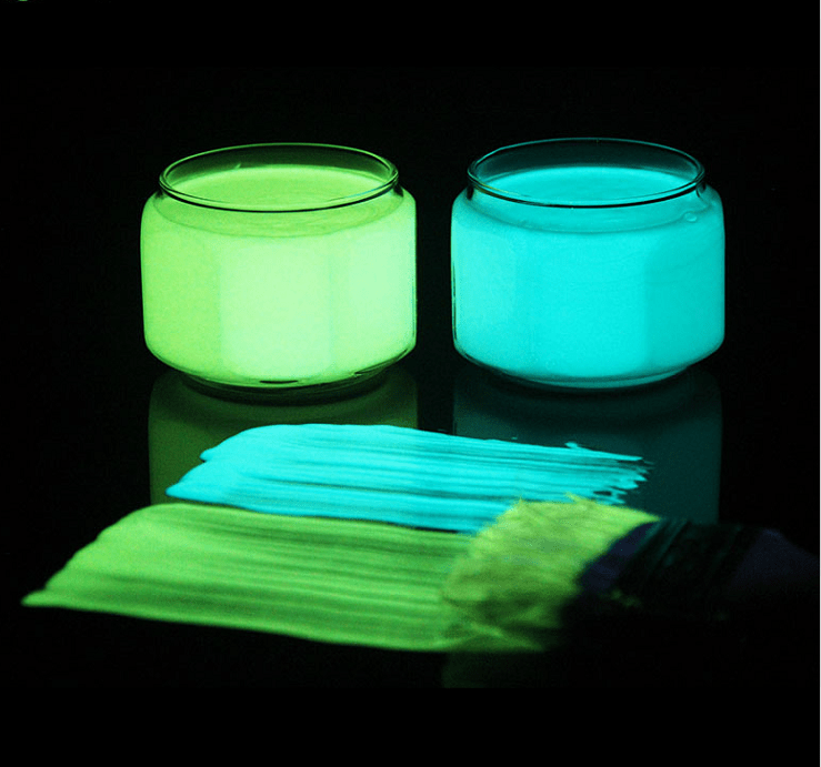 Glow in the Dark Powder Mixed With Paint - Glow in the Dark Pigment Powder