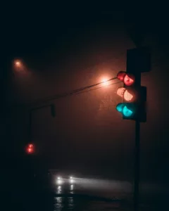tráfico en la noche